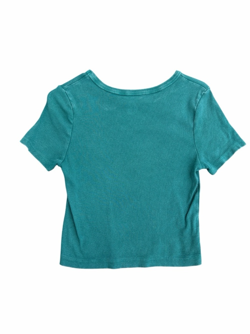 Malibu California Teal Crop Tee - Women's Graphic Top - Picture 3 of 6